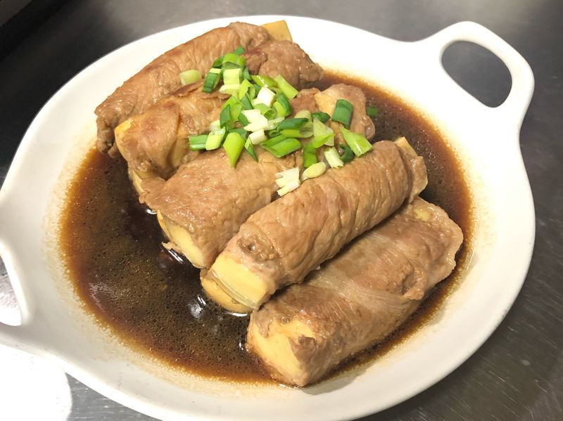 照燒雞蛋豆腐肉捲-新手料理