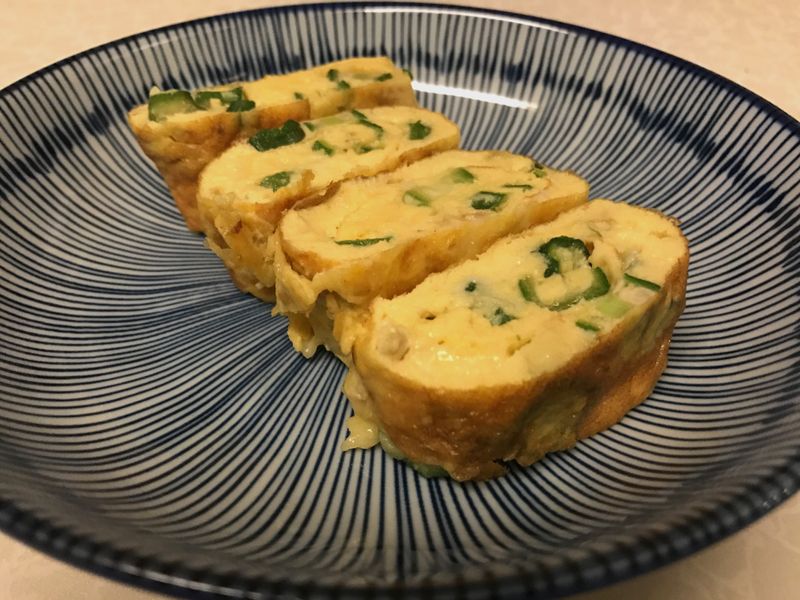 便當菜|拉絲秋葵起司玉子燒(低醣)