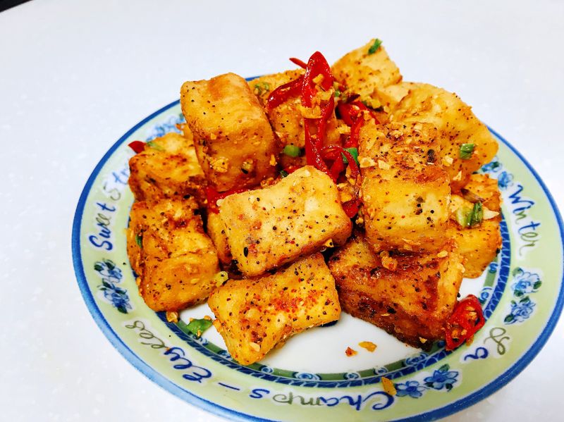 七味粉黃金豆腐(無麩版)