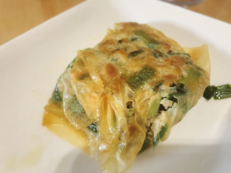 千張韭菜鍋貼