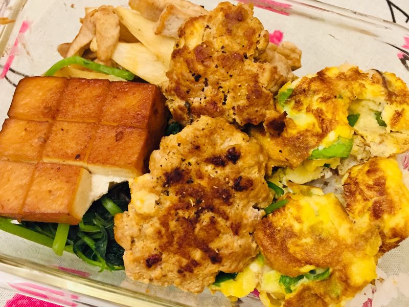 ［便當菜］孜然紅椒漢堡排