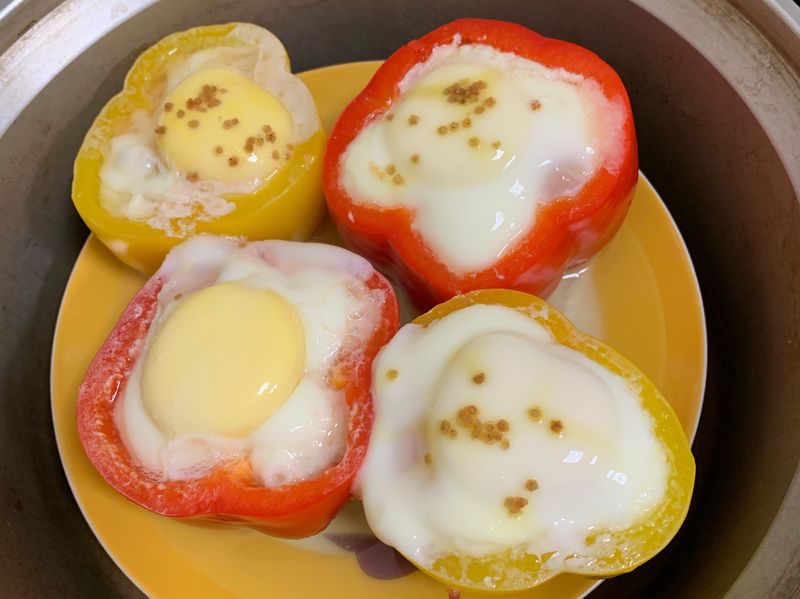 紅藜彩椒蒸肉盅