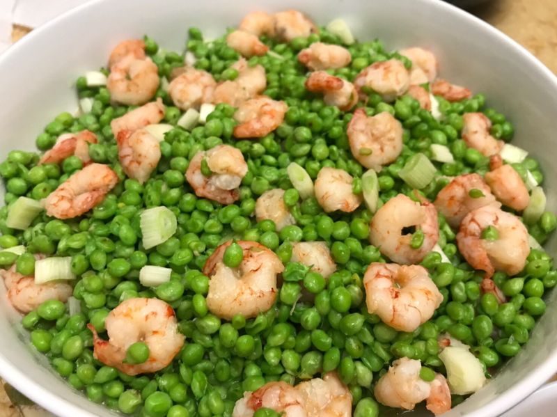 清炒蝦仁甜豆仁