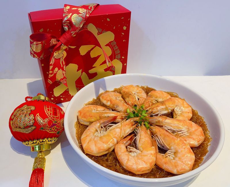 鮮蝦粉絲煲