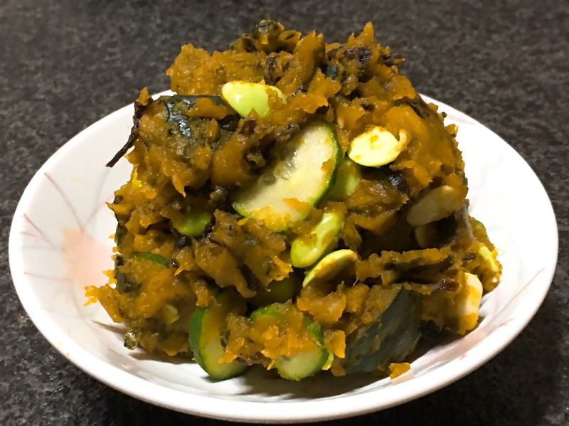 鹽昆布南瓜沙拉～全素