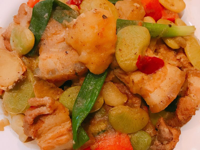 皇帝豆燒五花