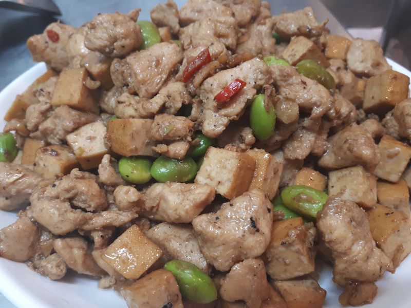 毛豆雞丁