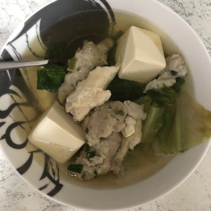生菜魚肉蝦滑湯