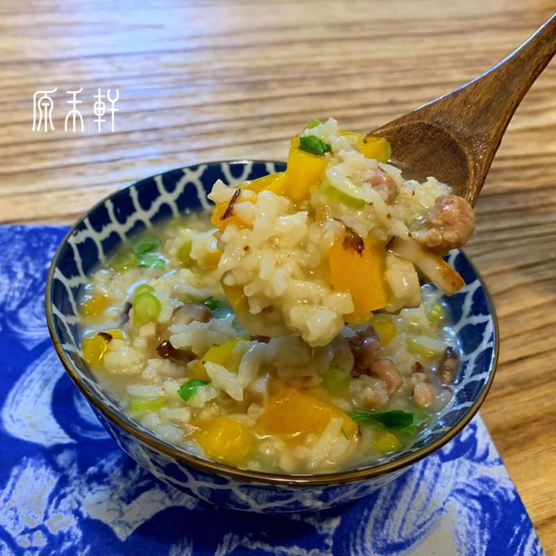 南瓜香菇雞汁粥(寶寶粥)