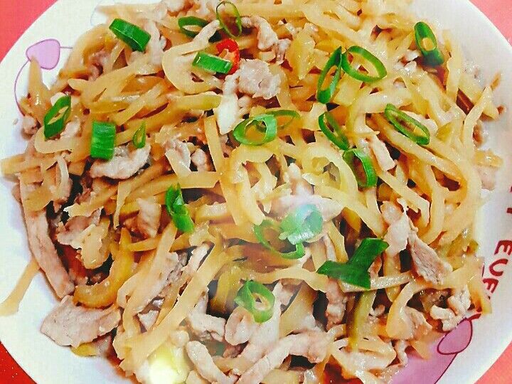 榨菜炒肉絲