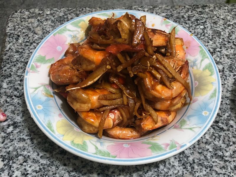 辣味紅燒蝦