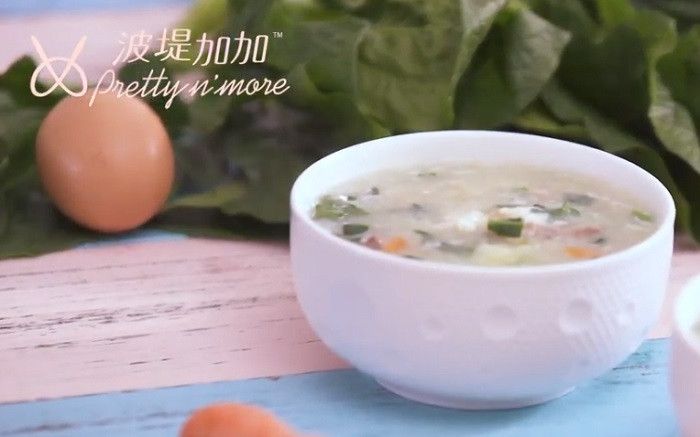 菠菜雞肝粥
