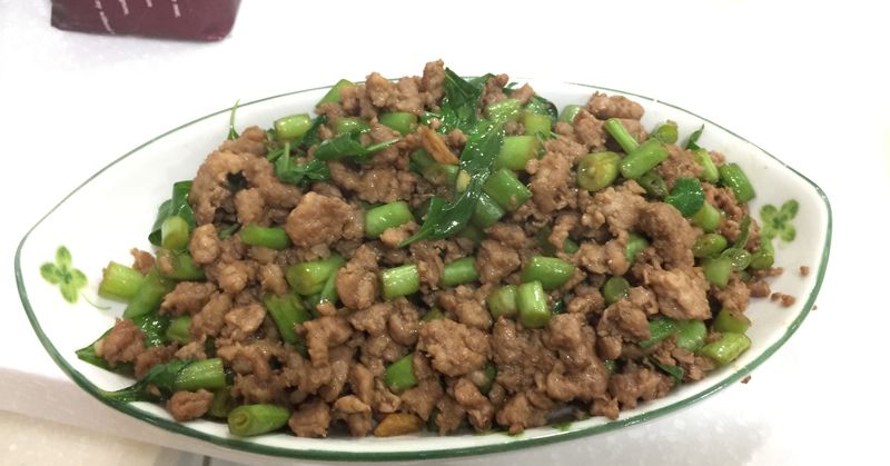 不辣版 四季豆打拋豬