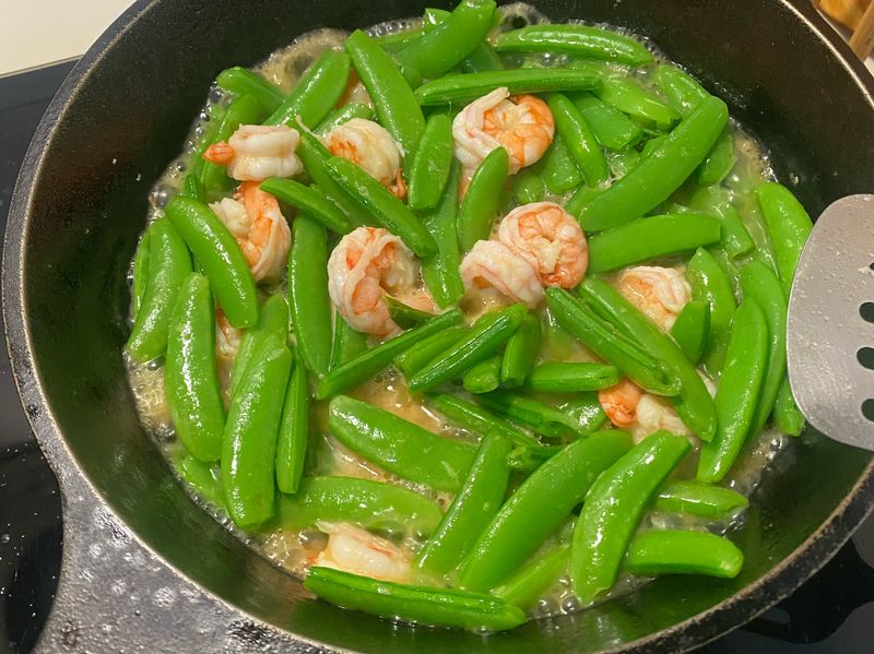 甜豆炒蝦仁