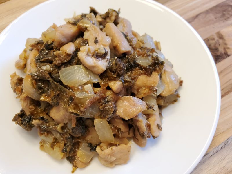 梅乾菜炒豬肉(超下飯料理)