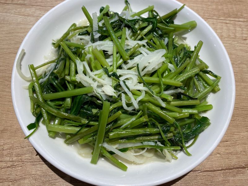 筍絲炒空心菜