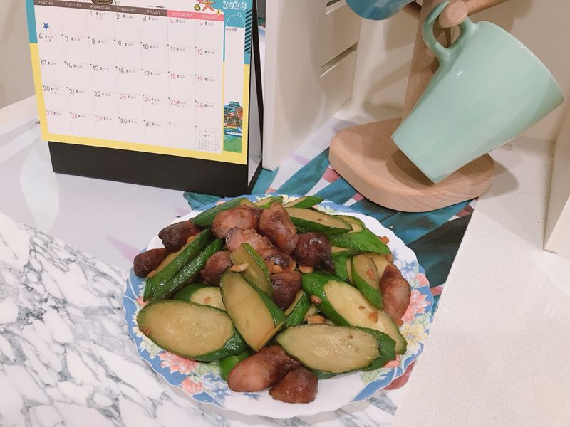 小黃瓜炒香腸