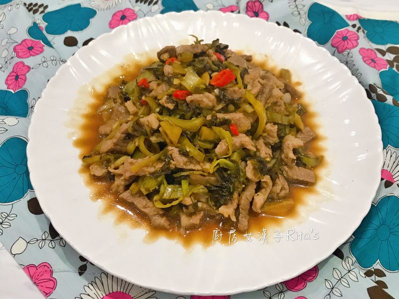 酸菜炒肉絲