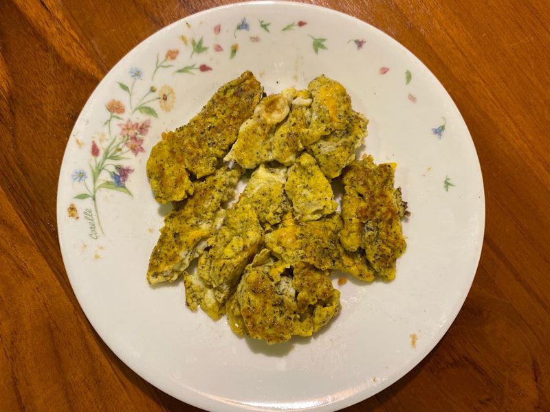 芝麻粉炒蛋