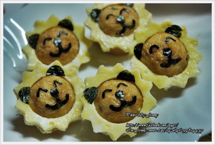 かわいい~奶油獅豆皮壽司