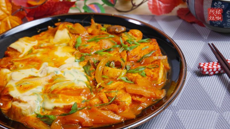 #76 泡菜豆腐 起司雙拼
