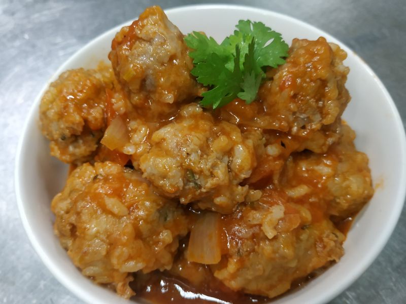 茄汁牛肉丸