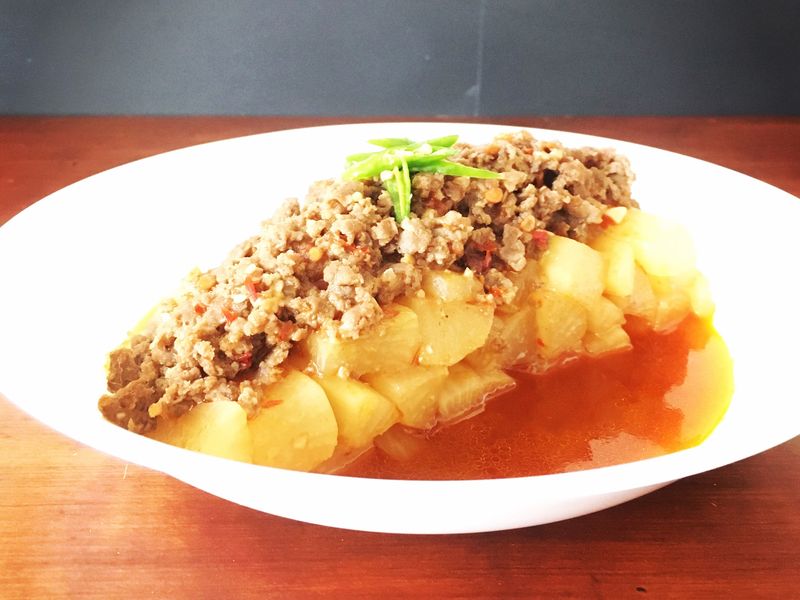 香辣肉末蘿蔔