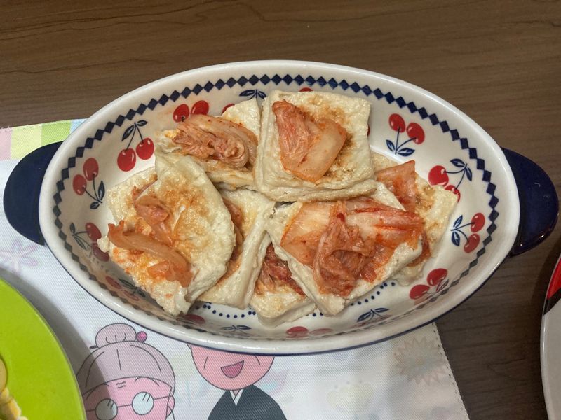 板豆腐夾泡菜