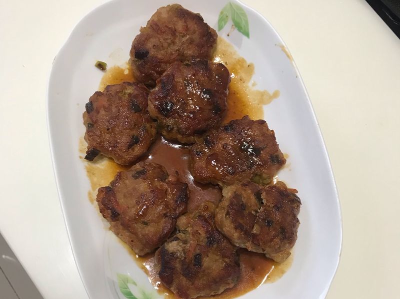 絞肉三吃-糖醋肉餅