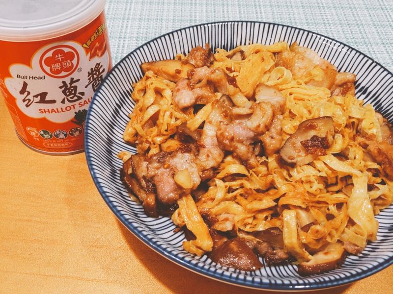 紅蔥醬炒豆皮