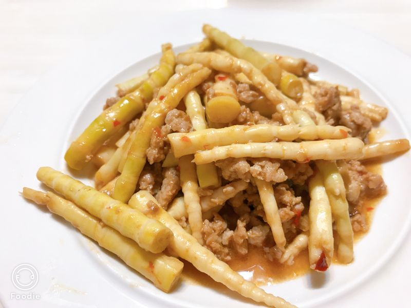 劍筍炒肉末