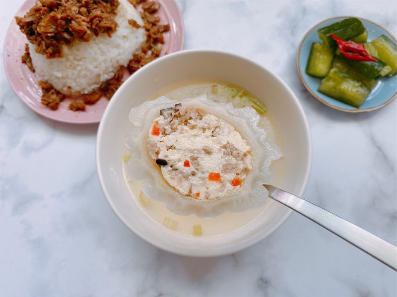 古早味苦瓜鑲新豬肉湯(蛋素)