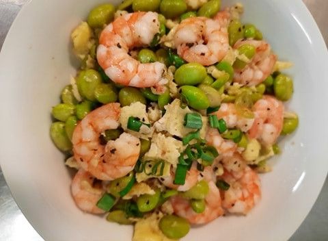 蝦仁毛豆炒蛋
