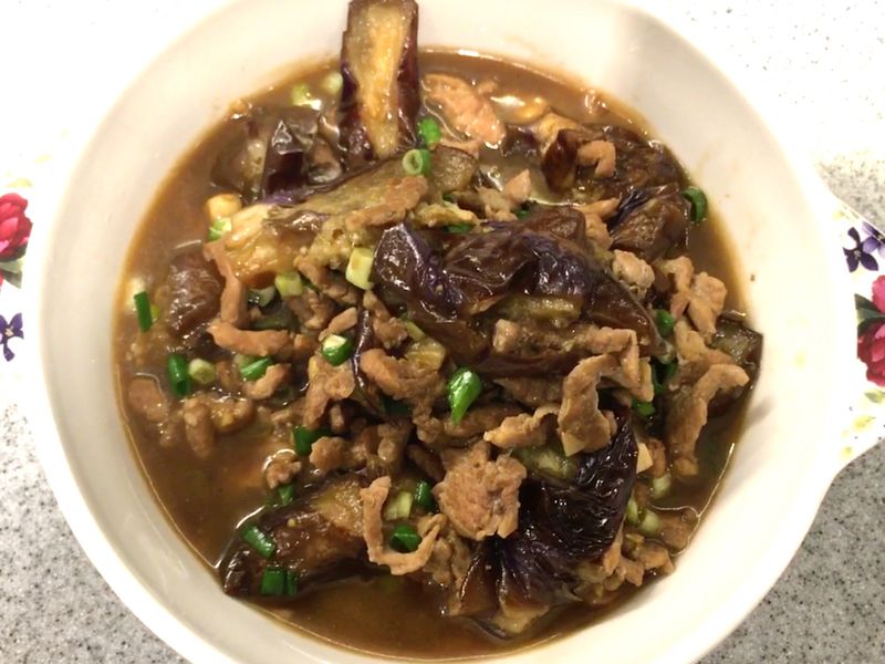 肉絲炒茄子