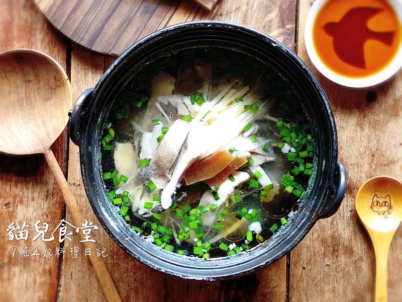 醋漬西瓜綿虱目魚肚湯(果皮利用)