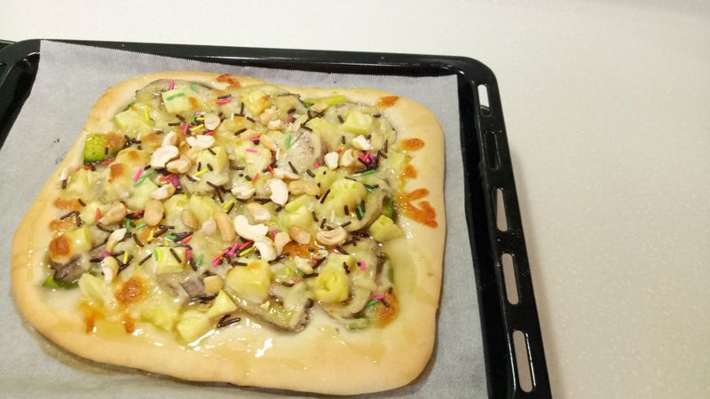 酪梨水果披薩🍕