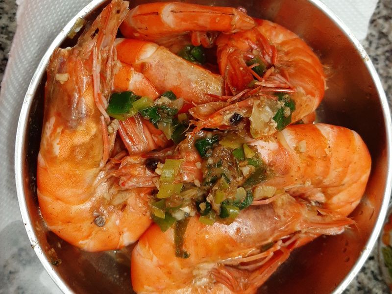 沙茶炒蝦子