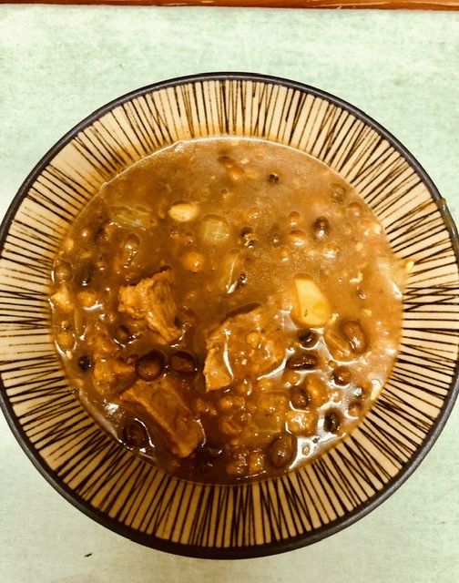 豬肉燉豆濃湯