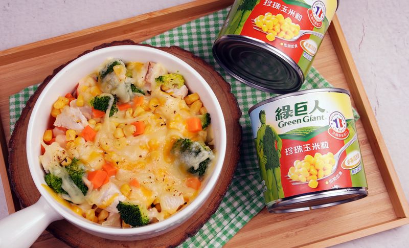 玉米焗烤雞米花