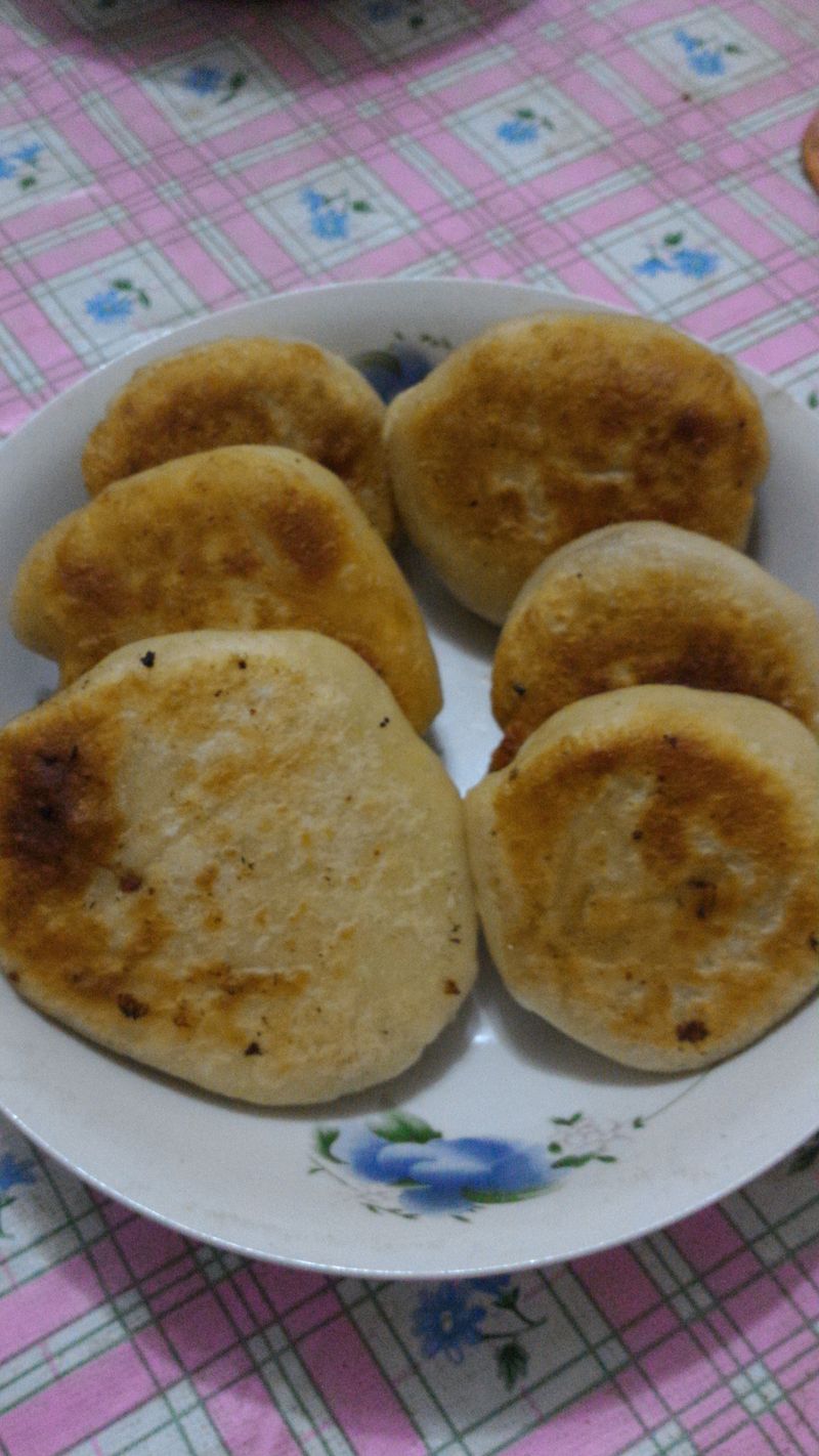 辣味蔥肉餡餅，蔥肉餡餅
