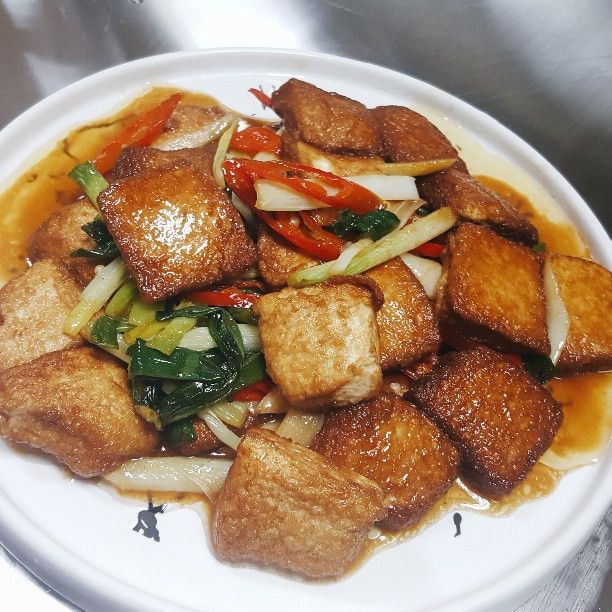 蔥燒豆腐
