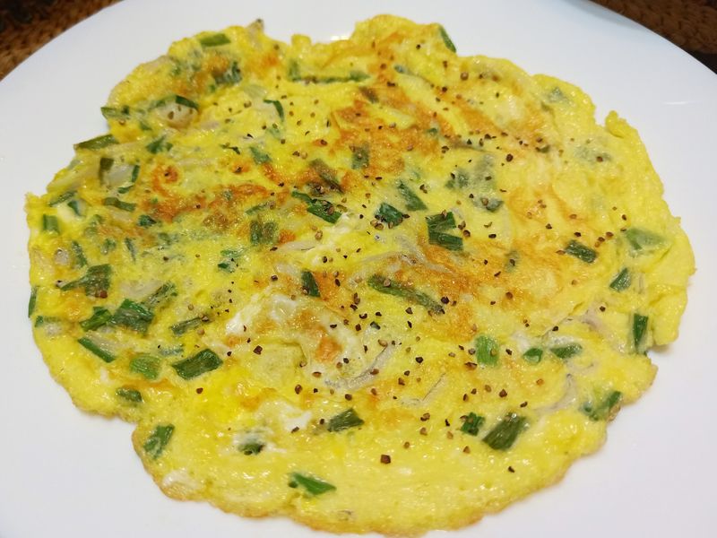 簡單健康高蛋白料理~吻仔魚蔥蛋~減脂好友
