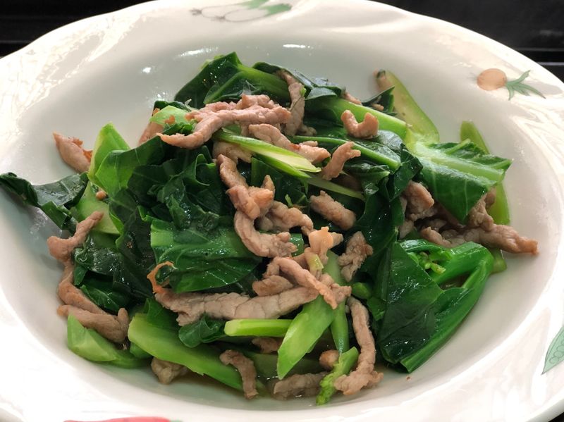 芥蘭炒肉絲