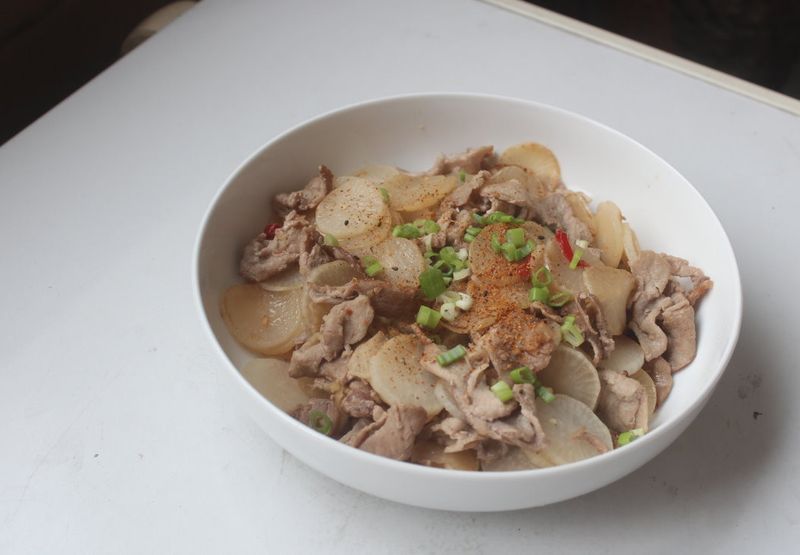 豬肉片炒蘿蔔