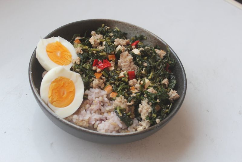 蘿蔔葉菜飯
