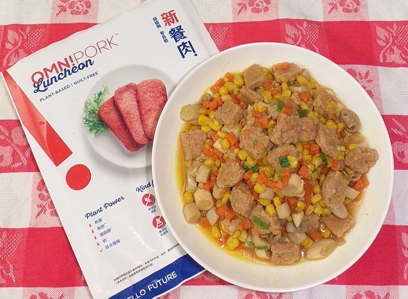 OmniPork新餐肉玉米杏鮑菇