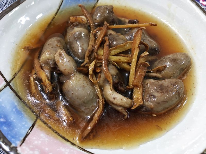 麻油雞心