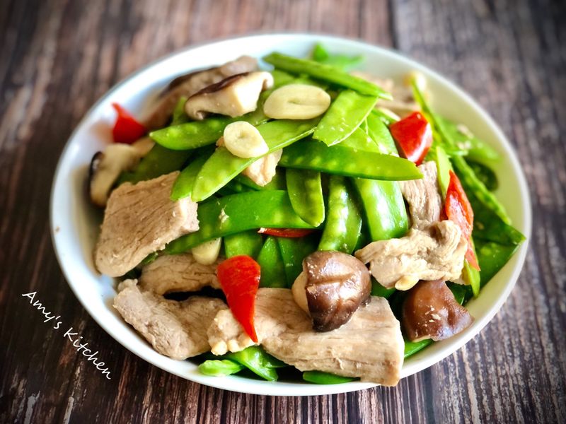 荷蘭豆炒里肌 (便當菜)