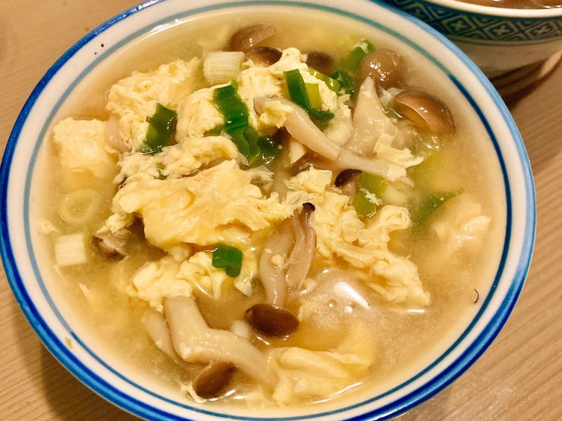 菇菇蛋花味噌湯