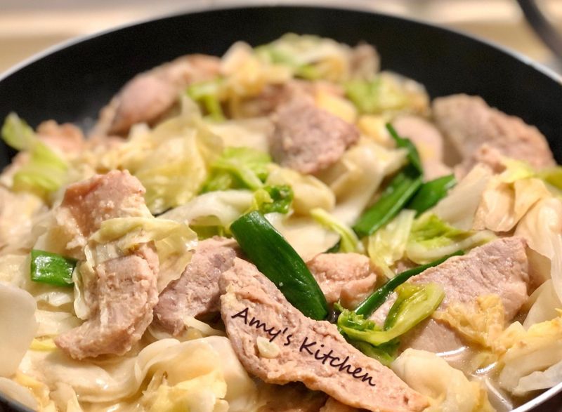 味噌豬里肌炒高麗菜